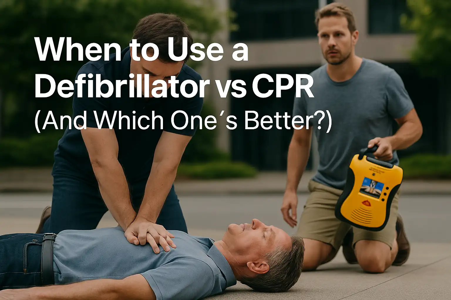 defibrillator vs cpr